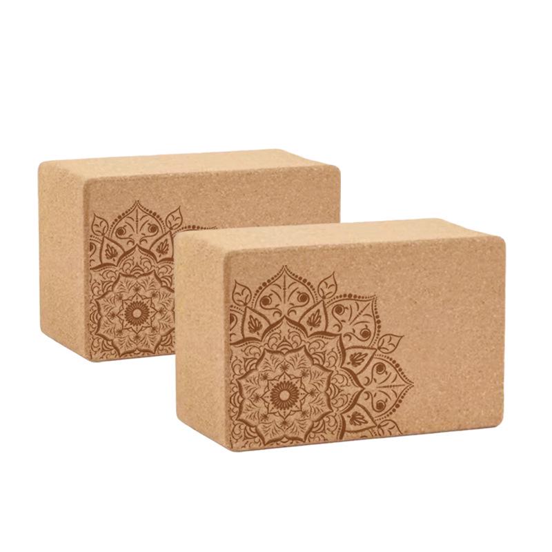 Anti-Shedding High-Density Soft Cork Yoga Brick for Studio & Leg Support