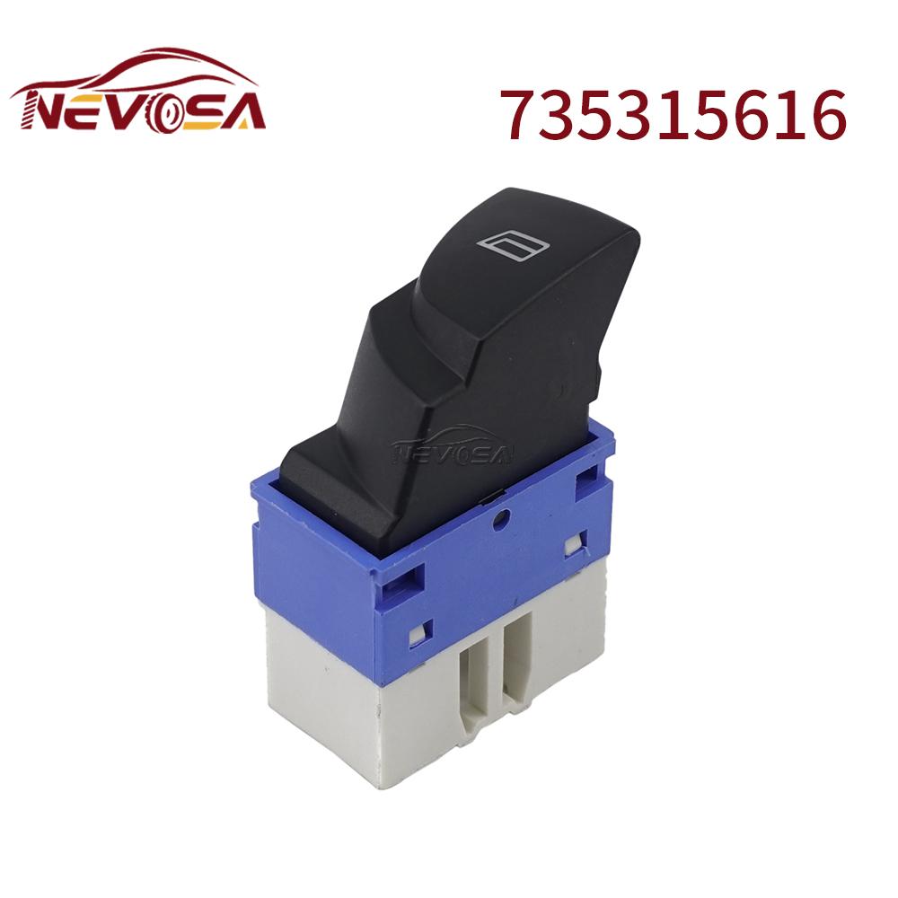 Car Electric Power Glass Lifter Window Switch Single Button 735315616 For Fiat Ducato For Citroen Jumper For Peugeot Boxer 735315616