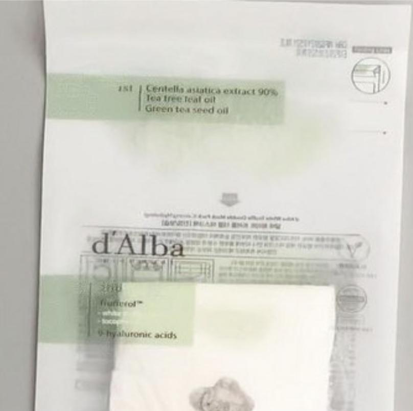 d'Alba White Truffle Double Mask Pack Hydrating Nourishing 4 Sheets Sheet Mask Facial Care