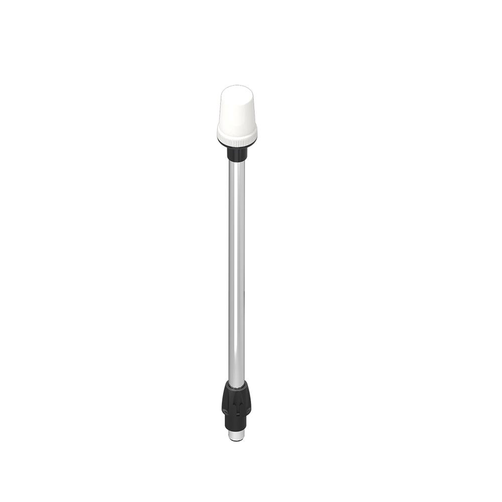 Stern Light Anchor Lamp LED Marine Boat Lights Pole All Round White Removable 2 Pin Plug In Angled Base USCG 2 NM 24 Inches
