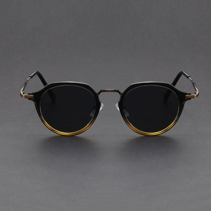Steampunk Durable Metal Metal Circular Sun Glasses Glasses For Men Male Ladies Luxury Designer Style Style Classic Popular Outdoor Driving Hip Hop