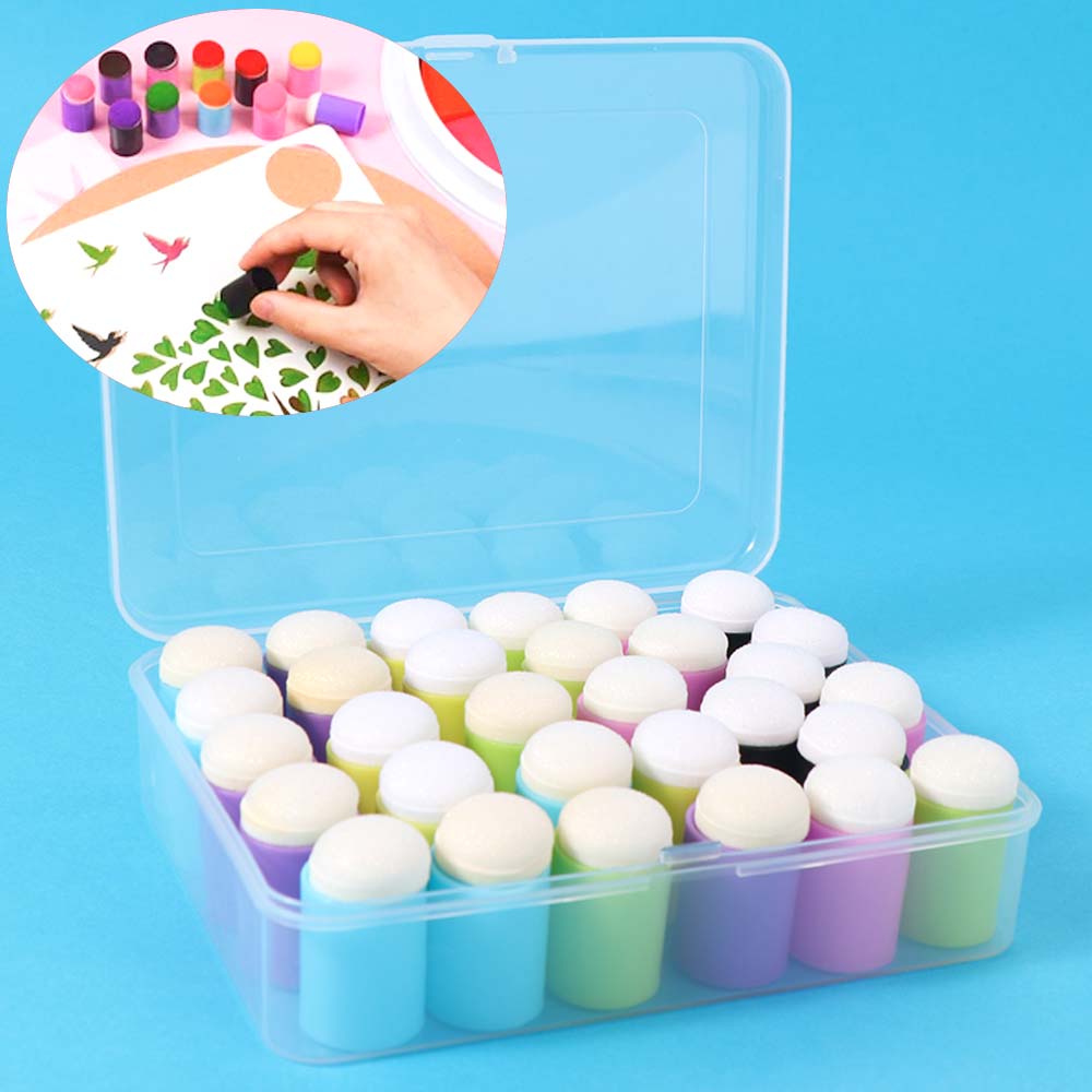30pcs Inking Staining Dauber Sponge Craft Painting Finger Cot Finger Painting Sponge  Drawing
