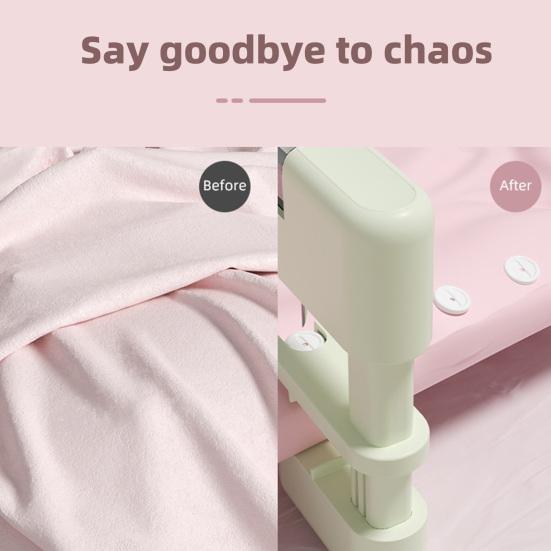 Press Type Bed Sheet Holder Quilt Cover Clip Compact Design Portable Easy to Use Non-slip Quilt Fixer Sheets Clip
