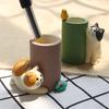 2 Stück Süßer Katzen-Stifthalter, Mini-Stifthalter, Kreative Dekoration für Arbeitszimmer, Heimdekoration, Schreibtischdekoration, Büro