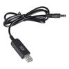 1m Long USB 5V to DC12V Power Converter Cable Wire, Voltage Step Up Adapter Cord Line with 5.5x2.1mm Output Black