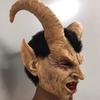Halloween Maska Lucifera s lidskou tváří cosplay Hororová latexová pokrývka hlavy filmová postava démonická maska rekvizita