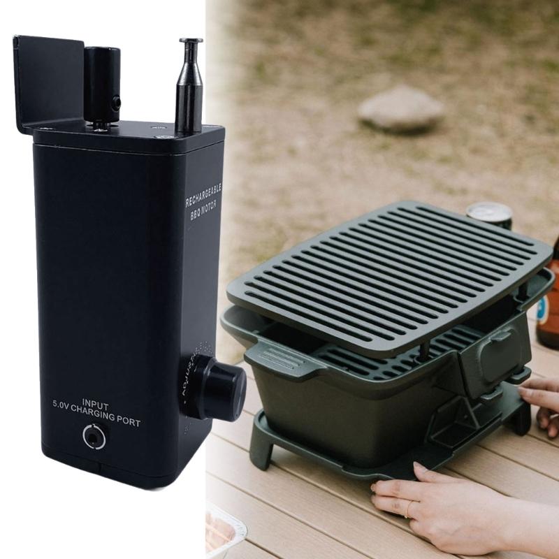 Rechargeable Electric Grill Motor Replacement 3-12V Adjustable Speed Barbecue Grill Oven Motor Rotisserie Grill Motor