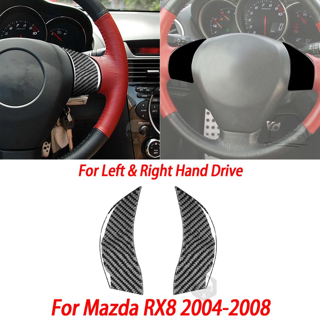 Gloss Black Plastic Car Interior Accessories Sticker AC Radio Door Handle Gear Shift Panel For Mazda RX8 2004-2008 SE3P JM1FE