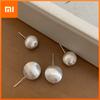 BF CLUB 925 Sterling Silver Earrings For Women Trendy Simple Round Ball Earring Jewelry Prevent Allergy Party Accessories