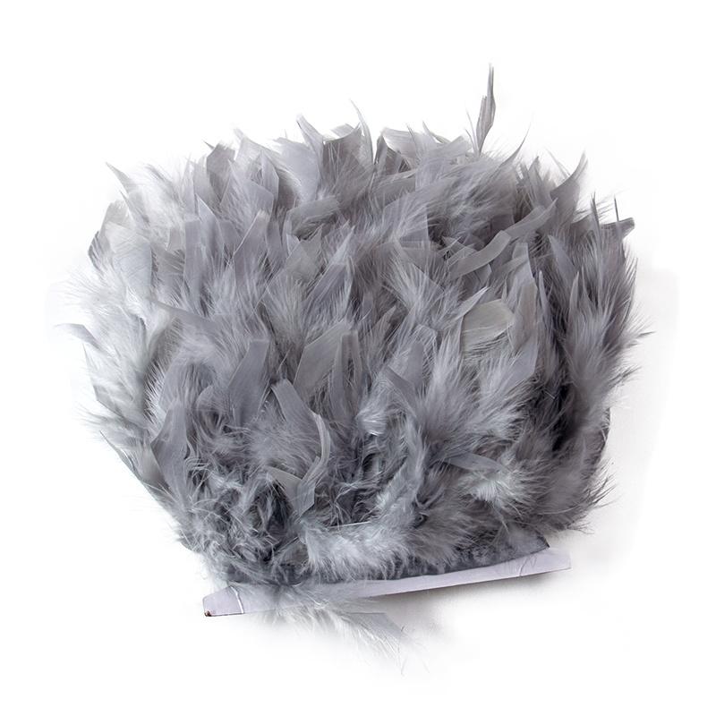 1Yards Dyed Turkey Feathers Trim Crafts Ribbon 10-15Cm White Feather Fringe For Wedding Dress Decor Sewing Accessories Plumas