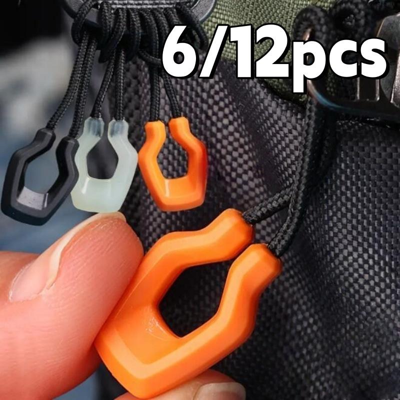 6pcs Zipper Pullers Convenient Zipper Extension Knapsack Jacket Zippers Accessories Tent Zipper Pull Slider Head Tool