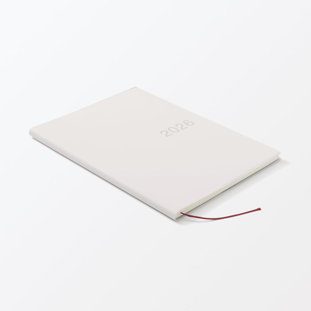 MUJI Starting on December White 84854194 Monthly/Weekly Planner, Monday, 2025, B5, Gray,