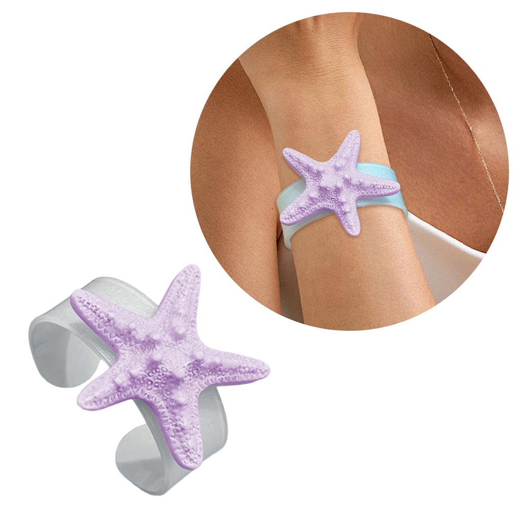 Stylish Sea Star Bangle With Oceanics Current Designs for Summer Vacations and Casual Outings