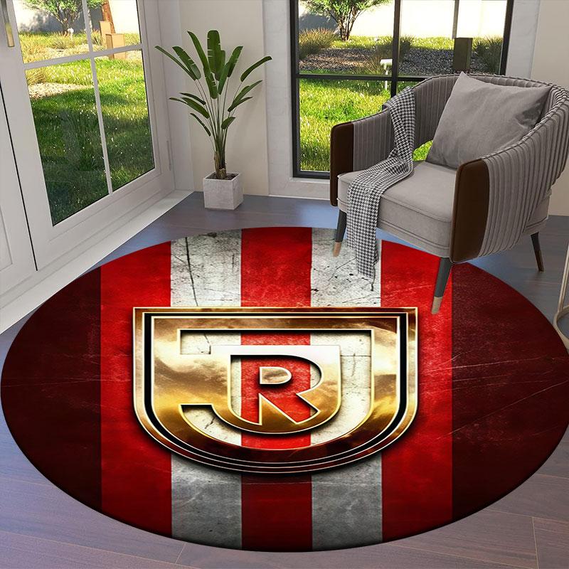 SSV Jahn Regensburg Round Area Rug,Carpet Rug for Living Room Bedroom Sofa Playroom Decor,Non-slip Floor Mat