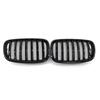 1 Pair Car Front Bumper Grill Gloss Black Double Slat Kidney Grille for BMW X5 E70 X6 E71 2007-2013 Car Accessories