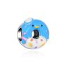 Sweet Cute Donut Burger Ice Cream Cake Charm Bead Copper Compatible Original Bracelet Pendant Diy Women'S Jewelry Making
