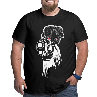 Plus Größe S-6XL für 50-135 KG Sommer Super Cool Männer T-shirts Übergroßen Vintage Anime Sex Pistole Druck tops Tees Sweatshirts