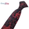 Cozy Up Men Tie Groom Best Man Chinese Dragon Pattern Casual and Fashionable 146x8x3.5cm