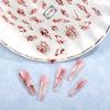 Hot Stamping Nail Stickers, Waterproof, Laser Design, DIY Nail Stickers, Nail Decoration, Nail Stickers, Party Decoration