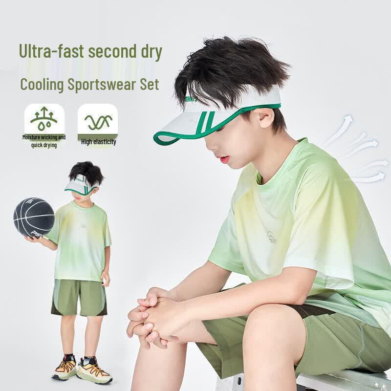 Yoyo One Boys Quick-Dry Ice Silk Sports Set 140 cm