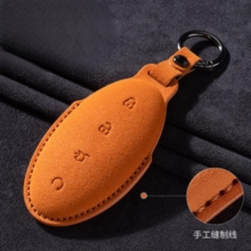 

Suitable For BYD U8 Key Cover Leather 24 Models U9 Car Key Bag Shell Buckle Interior Decoration Modification оранжевый