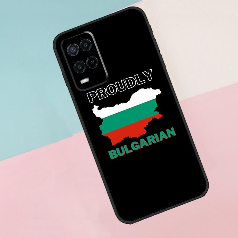 Bulgaria Flag Passport Map For Oppo A17 A77 A60 A74 A94 A54 A18 A38 A58 A78 A98 A40 A80 A16 A76 A96 A15 A57S Phone Case