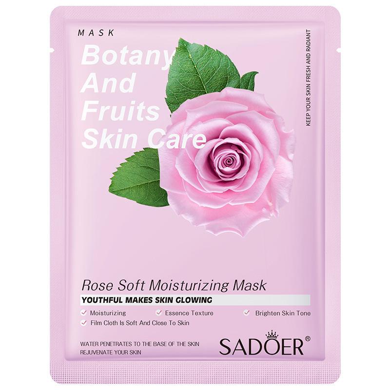 20Pcs Natural Fruit Plant Facial Mask Sheets Moisturizing Oil-Control Blueberry Cucumber Pomegranate Aloe Mask Korean Cosmetics
