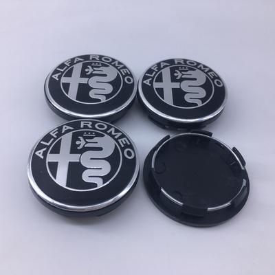 4pcs 50MM ForGiulia Giulietta 159 156 MITO Stelvio GT Car Emblem Wheel Center Covers Hub Cap Stickers Auto Refit
