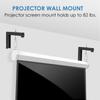 Universal Projectors Screen Wall Mounted Bracket Set L Bracket Style Hooks for Home Movie Screen Hanging