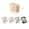 Square Leather Earrings Ring Storage Box Ring Jewelry Organizer Mini Ring Box Storage Container
