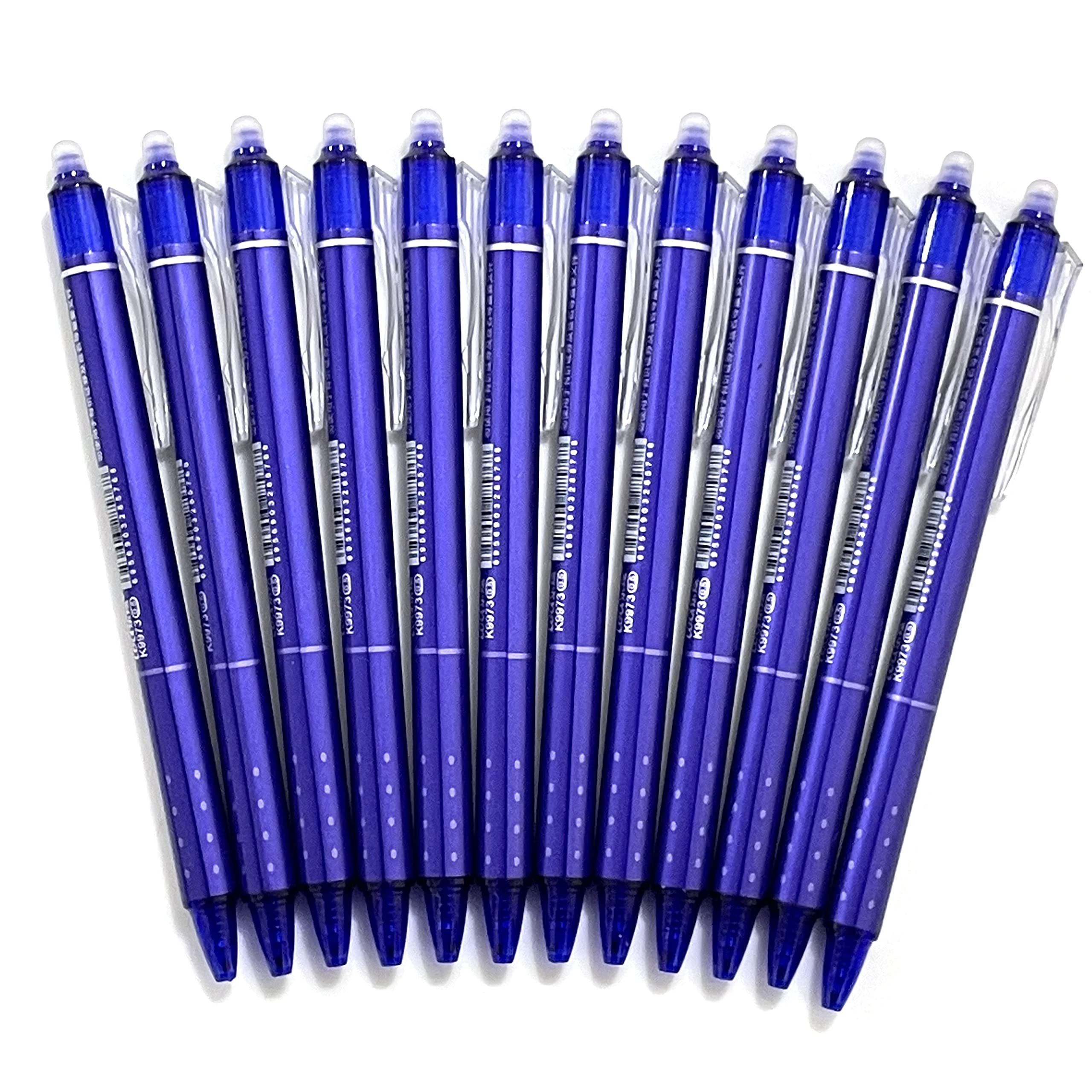 

Sencoo Erasable Blue Gel Retractable Erasable Blue Ink Rollerball Student Office School Gift Pens for Girls 12-Pack Pens, Pens, Stationery, Pens, синий