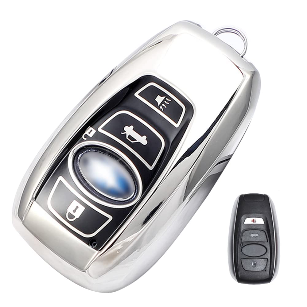 LETINGFAR Key Case, For Subaru, Smart Key Case, Key Cover, 4 Buttons, TPU, Good