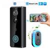 Campainha de Vídeo Inteligente WIFI Sem Fio IP65 Intercomunicador Câmera Sistema de Segurança Residencial Detecção de Movimento Visão Noturna Campainha de Porta