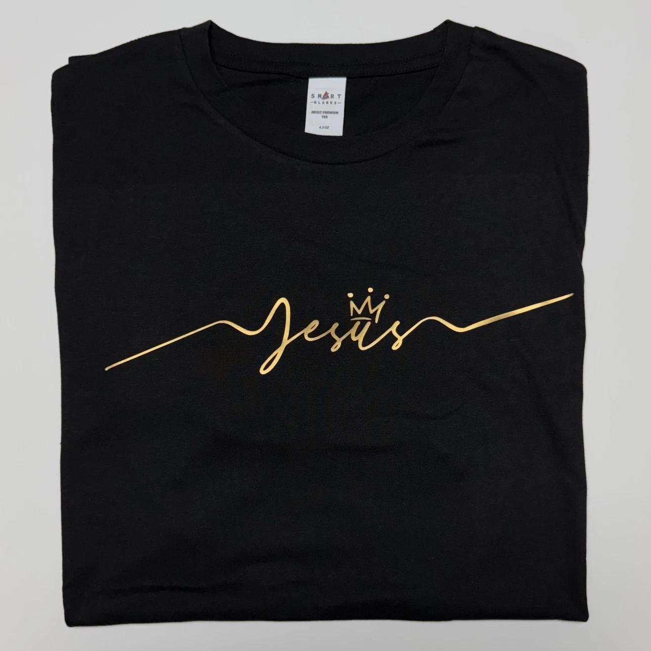 Jesus Is King Gold Text - Gospel Apparel Jesus Christ God is Good all the time XL