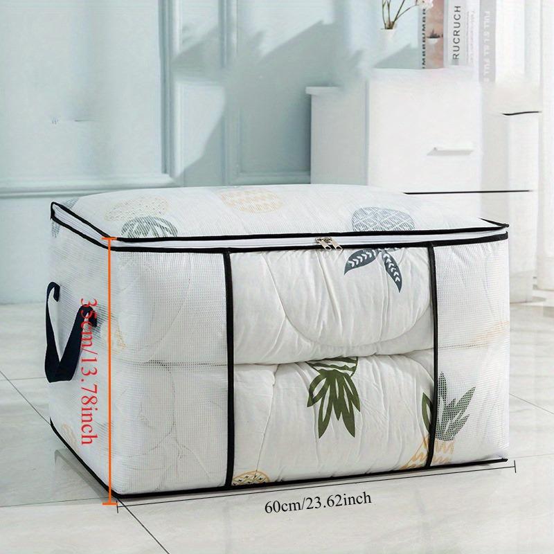 

Large Transparent Storage Bag with Zipper &Handle,Heavy-Duty Plastic Suitcase for Clothes,Bedding,Travel,Moving,Seasonal Storage