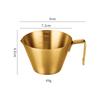 304 Stainless Steel Espresso 100ML Measuring Cup with Scale for Milk & Coffee