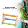 Bird Wooden Perch Wooden Platform Natural Wood Stand Toy Branch for Birds(Triangle)