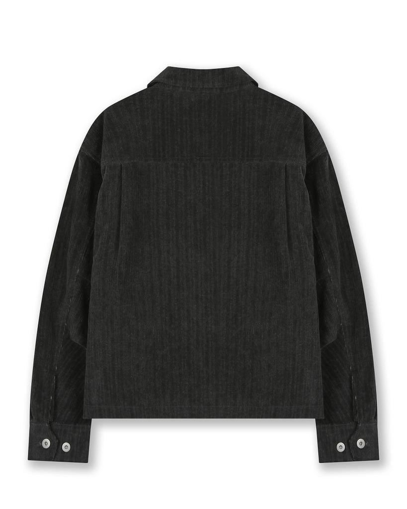 Beslow Vintage Washed Corduroy Jacket Washed Black