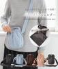 Puff design mini shoulder soft and silver pouch included [Sleeping Sheep] bag, lightweight, hardware, (brown)