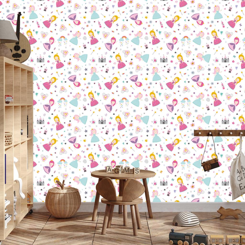 Fairytale Princess Flowers Wallpaper for Living Room and Bedroom 50x1000