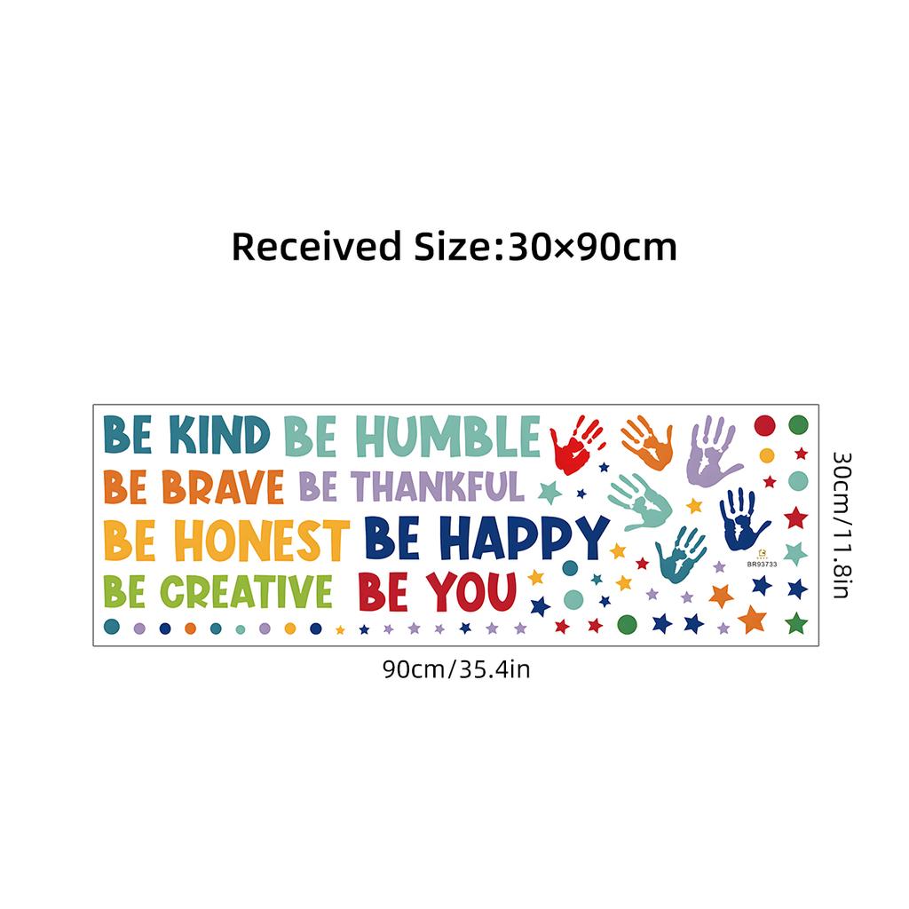 Colorful Inspirational Phrases Text Wall Stickers For Kids Room Background Wall Decals Living Room Decoration Home Decor