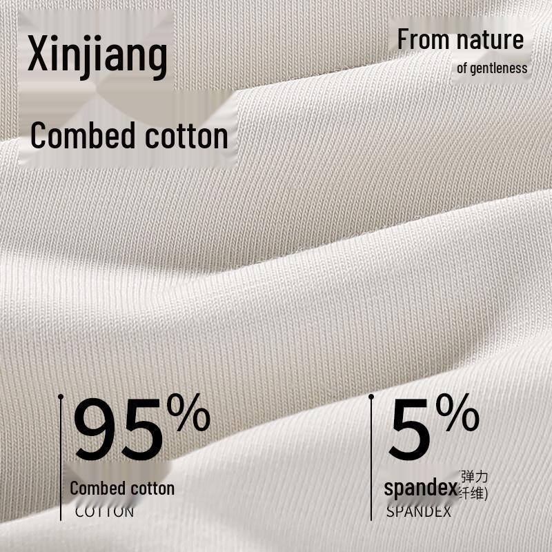 Nanjiren Men's 10A Antibacterial Pure Cotton Boxer Briefs 4-Pack