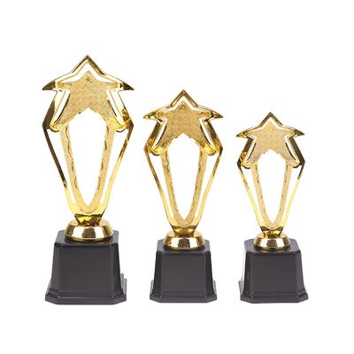 Star Plastic Golden Award Trophy Student Winner Award Trophy Golden Trophy Cup Competitions Reward Prize Cup For Adults Kids