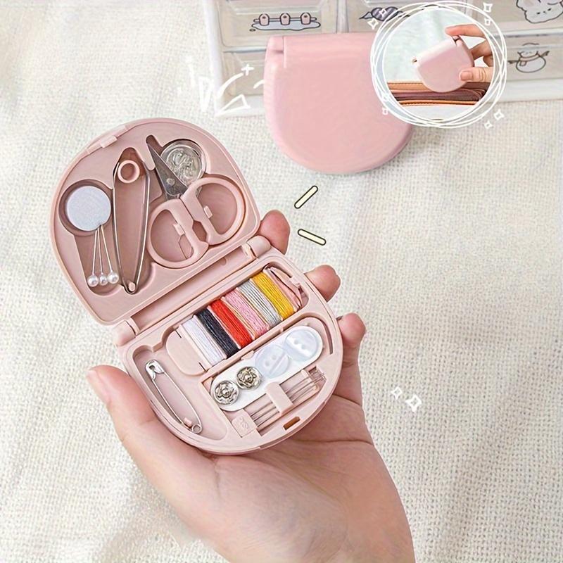 Mini Sewing Kit - Compact Travel & Home Sewing Box with Thread, Sharp Scissors, Needle,Ideal for Beginners and Advanced Sewers