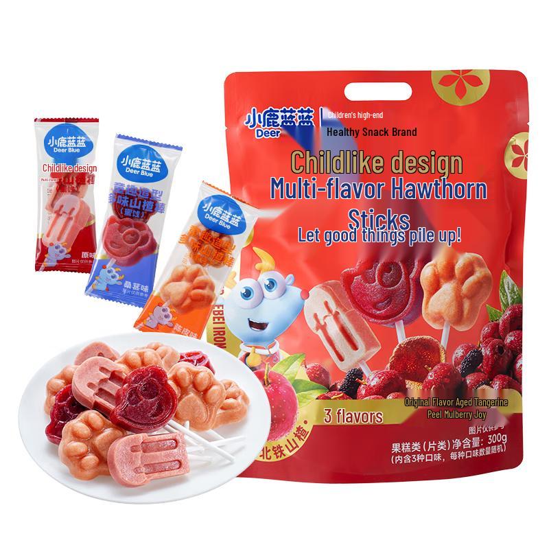 Little Deer Blue Fun Shaped Hawthorn Stick Snack Gift Pack