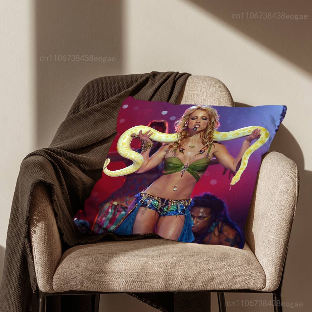 Singer B-Britneys S-Spears Pillow Case For Room Sofa Cushion Cover Suitable For Home Bedroom Decoration And Protector