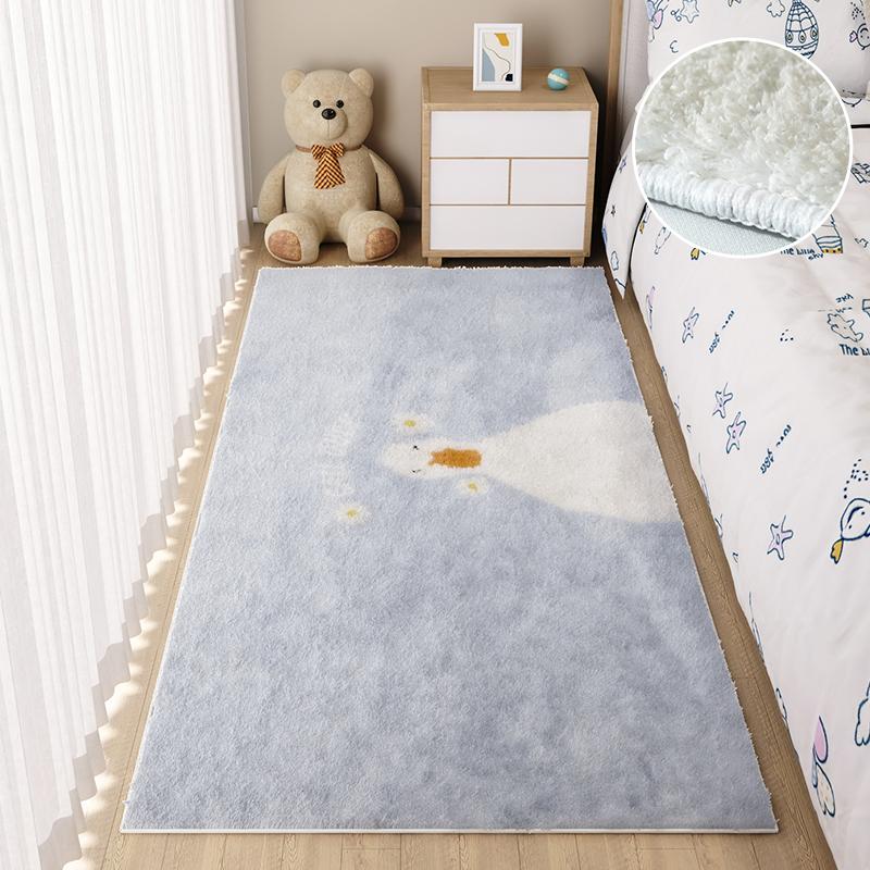 Bedroom Carpet - Complete Set Of Short Fleece Cartoon Kids' Room Bedside Rug For Home Balustrade Decorations