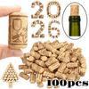 20/100pcs Natural Soft Wood Corks Wooden Wine Bottle Stopper for Wine Making Craft Leakproof Beer Sealing Cork Kitchen DIY Decor 5
