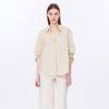[shs Miss] Stripe Open Collar Pocket Shirt Swwstp12100