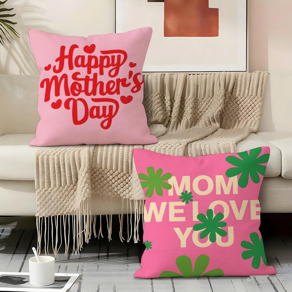 Mother's Day Pillow Case Pillowcase, Double-sided Printed, Sofa Cushion, Bedroom Headboard Pillow